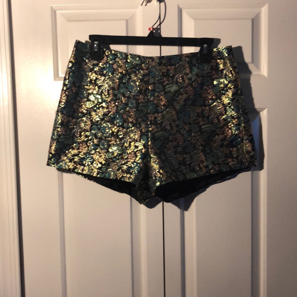 Metallic high waist short